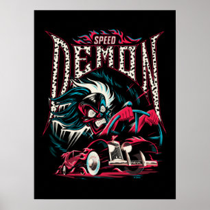 Cruella De Vil Speed Demon Poster