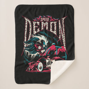 Cruella De Vil   Speed Demon Sherpa Blanket