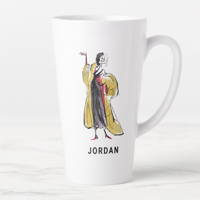 Cruella De Vil | Strikes An Evil Pose Latte Mug (Right)
