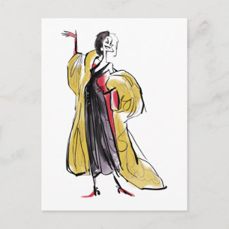 Cruella De Vil | Strikes An Evil Pose Postcard