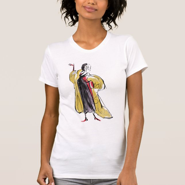 Cruella De Vil | Strikes An Evil Pose T-Shirt (Front)