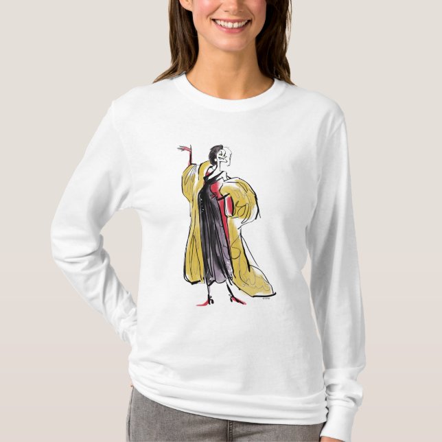 Cruella De Vil | Strikes An Evil Pose T-Shirt (Front)