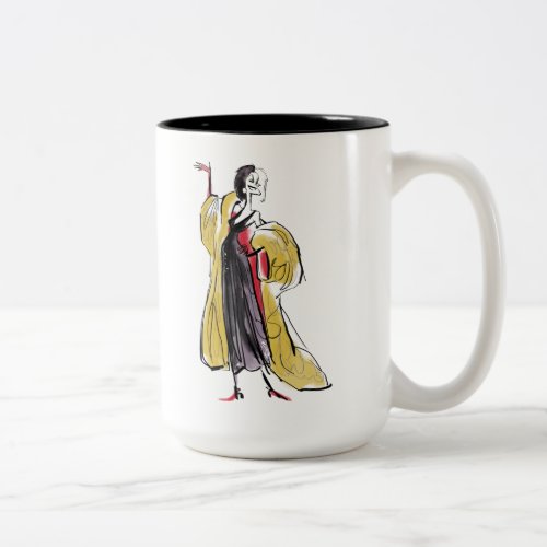 Cruella De Vil  Strikes An Evil Pose Two_Tone Coffee Mug
