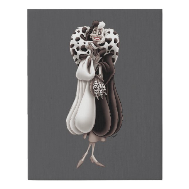 Cruella De Vil | "Sweet" Smile Faux Canvas Print (Front)