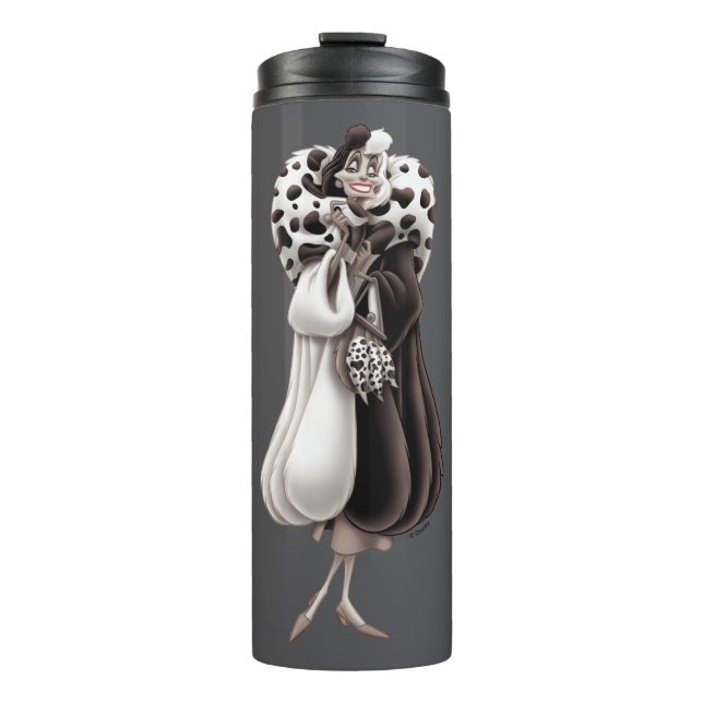 Cruella De Vil | "Sweet" Smile Thermal Tumbler (Front)