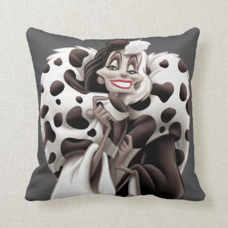 Cruella De Vil | "Sweet" Smile Throw Pillow