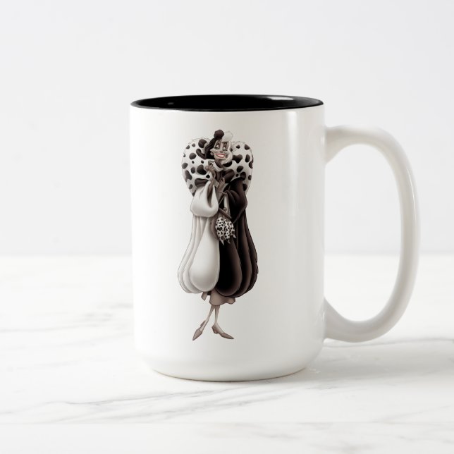 Cruella De Vil | "Sweet" Smile Two-Tone Coffee Mug (Right)