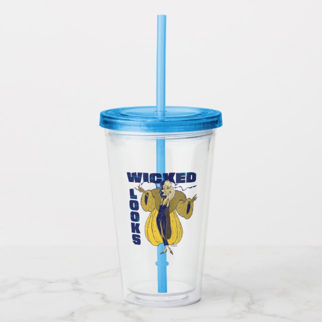 Cruella De Vil | Wicked Looks Acrylic Tumbler (Front)