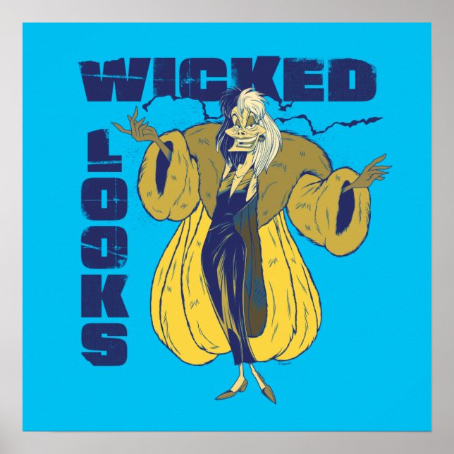 Cruella De Vil | Wicked Looks Poster (Front)