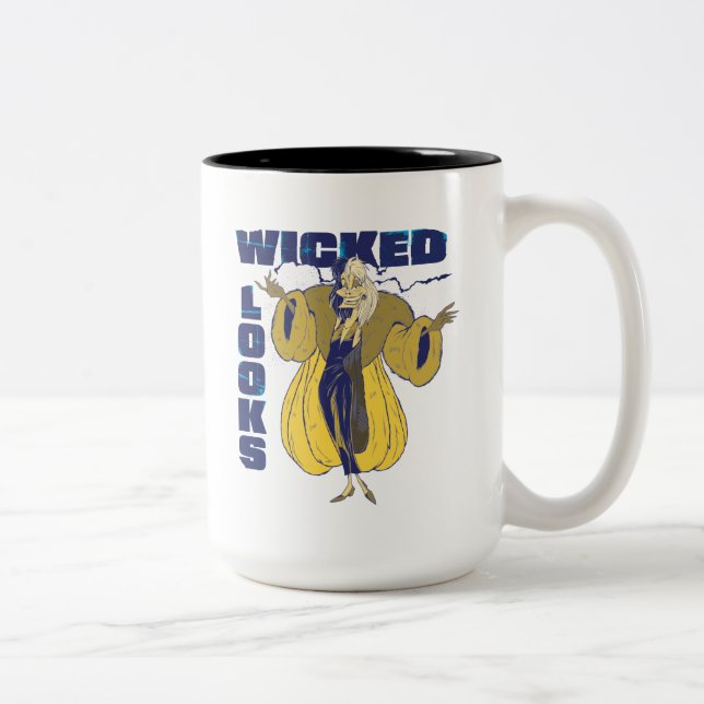 Cruella De Vil | Wicked Looks Two-Tone Coffee Mug (Right)