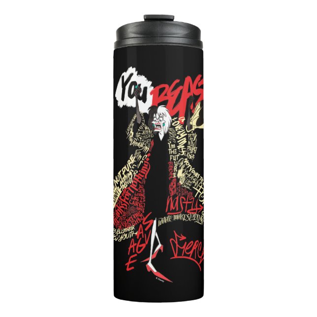 Cruella De Vil | You Beasts Thermal Tumbler (Front)
