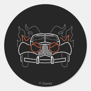 Cruella De Vil's Car Classic Round Sticker
