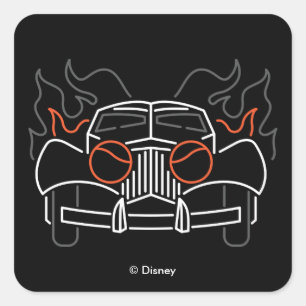 Cruella De Vil's Car Square Sticker