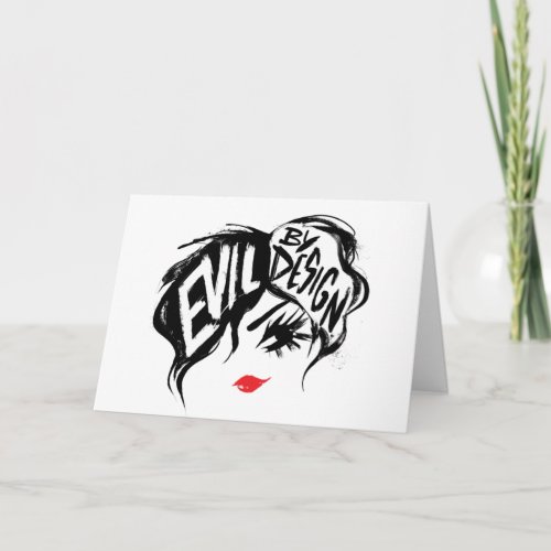Cruella  Evil By Design Brush Stroke Painting Card