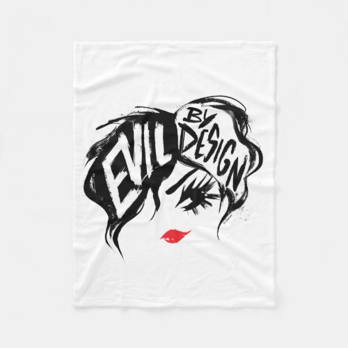 Cruella  Evil By Design Brush Stroke Painting Fleece Blanket