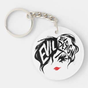 Cruella   Evil By Design Brush Stroke Painting Keychain