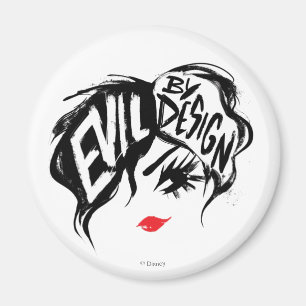 Cruella   Evil By Design Brush Stroke Painting Magnet