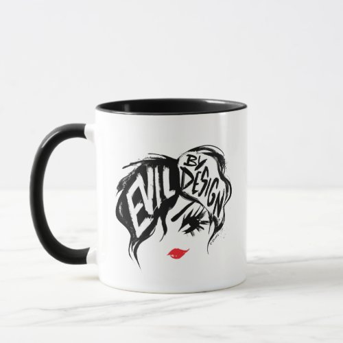 Cruella  Evil By Design Brush Stroke Painting Mug
