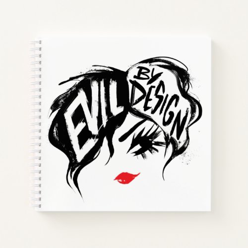 Cruella  Evil By Design Brush Stroke Painting Notebook