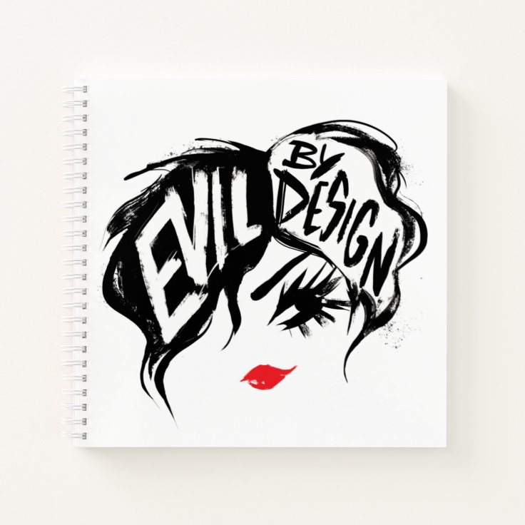 Cruella | Evil By Design Brush Stroke Painting Notebook | Zazzle