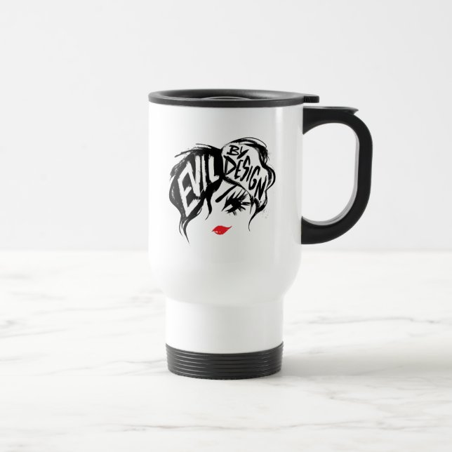 Cruella | Evil By Design Brush Stroke Painting Travel Mug (Right)