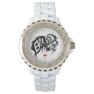 Cruella Evil By Design Brush Stroke Painting Watch
