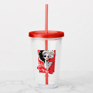 Cruella   Fashion Model Cruella Collage Acrylic Tumbler