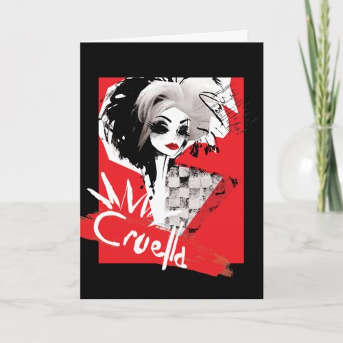 Cruella  Fashion Model Cruella Collage Card