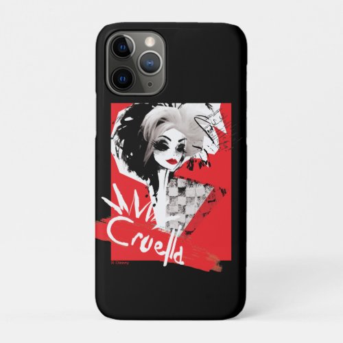 Cruella  Fashion Model Cruella Collage iPhone 11 Pro Case