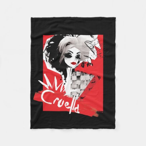 Cruella  Fashion Model Cruella Collage Fleece Blanket