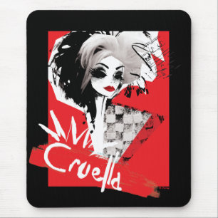 Cruella Fashion Model Cruella Collage Mouse Pad