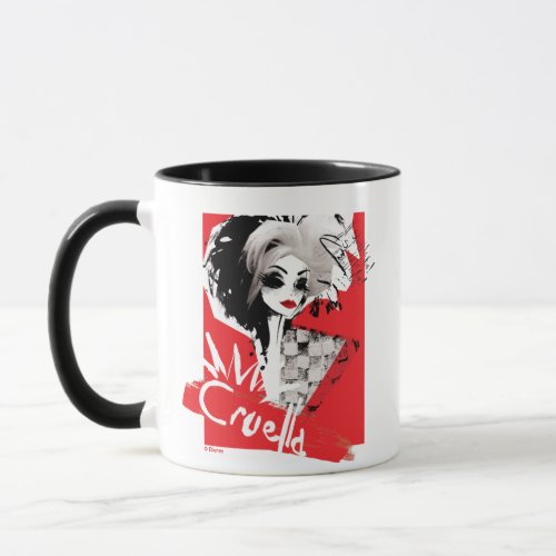 Cruella  Fashion Model Cruella Collage Mug