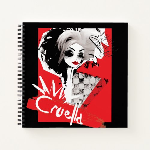 Cruella  Fashion Model Cruella Collage Notebook