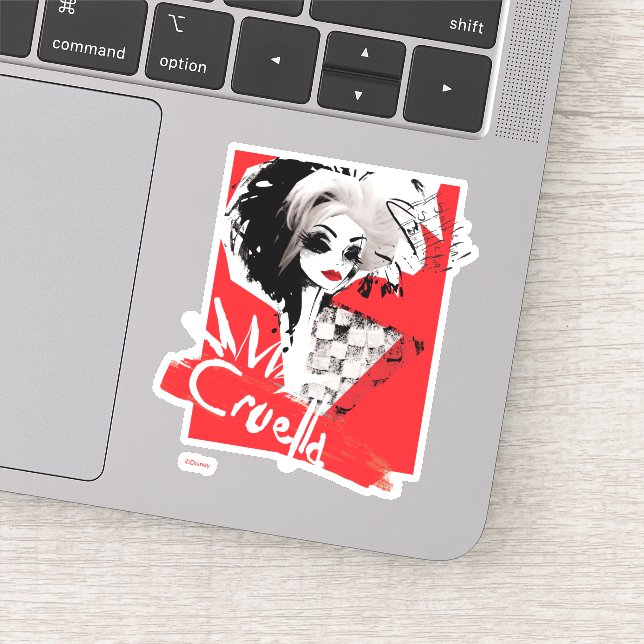 Cruella | Fashion Model Cruella Collage Sticker (Detail)