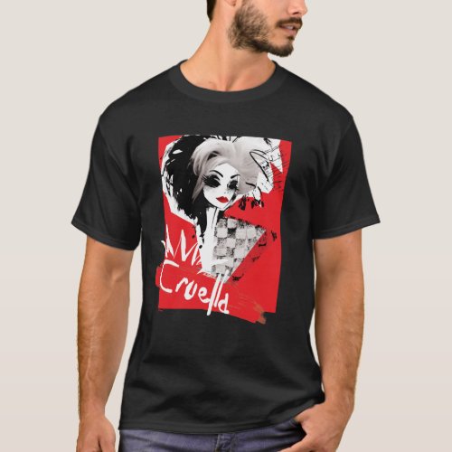 Cruella  Fashion Model Cruella Collage T_Shirt