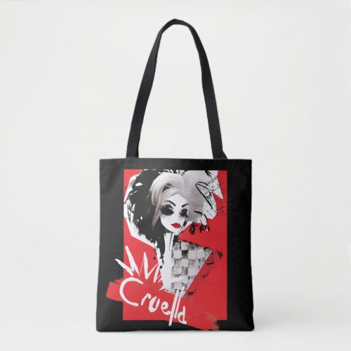 Cruella  Fashion Model Cruella Collage Tote Bag