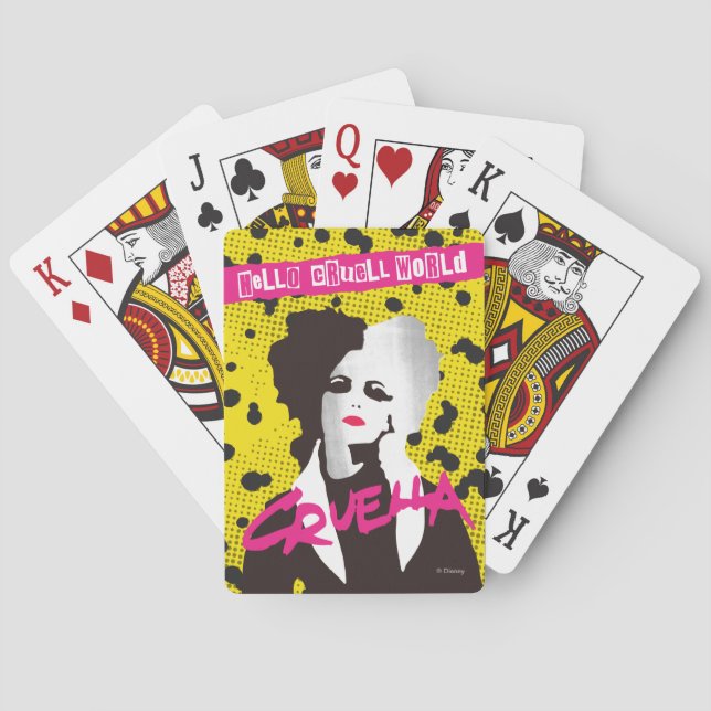 Cruella | Hello Cruell World Ransom Playing Cards (Back)