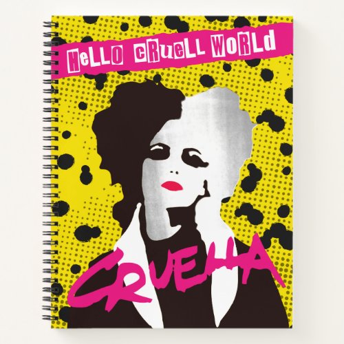Cruella  Hello Cruell World Ransom Stencil Art Notebook