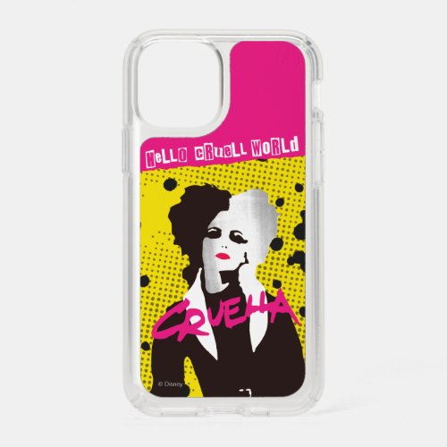 Cruella  Hello Cruell World Ransom Stencil Art Speck iPhone 11 Pro Case
