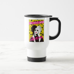 Cruella Hello Cruell World Ransom Stencil Art Travel Mug