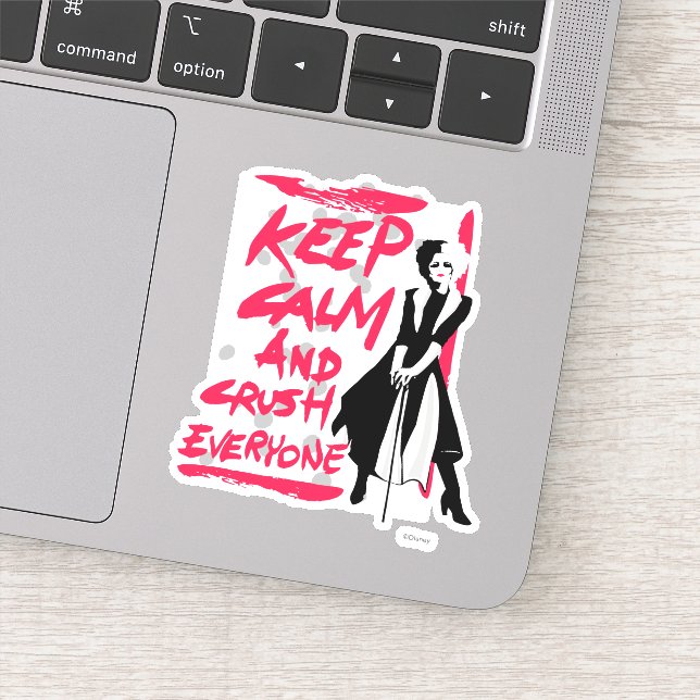 Cruella | Keep Calm and Crush Everyone Sticker (Detail)