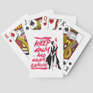Cruella Keep Calm and Crush Playing Cards