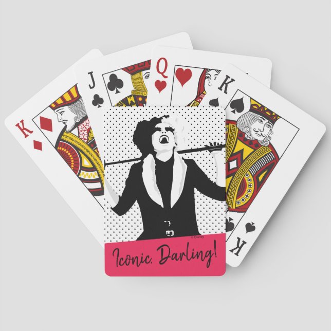 Cruella | Laughing Pop Art Playing Cards (Back)