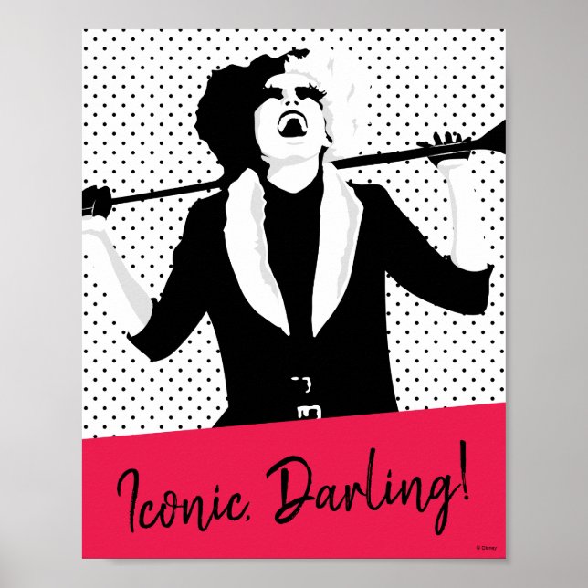 Cruella | Laughing Pop Art Stencil Portrait Poster (Front)