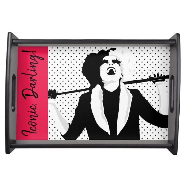 Cruella | Laughing Pop Art Stencil Portrait Serving Tray (Front)