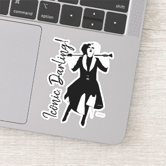 Cruella | Laughing Pop Art Stencil Portrait Sticker