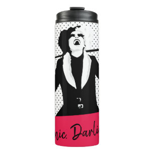 Cruella   Laughing Pop Art Stencil Portrait Thermal Tumbler