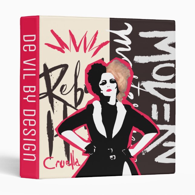 Cruella | Rebel Heart - Modern Masterpiece 3 Ring Binder (Front/Spine)