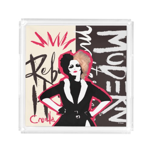 Cruella  Rebel Heart _ Modern Masterpiece Acrylic Tray