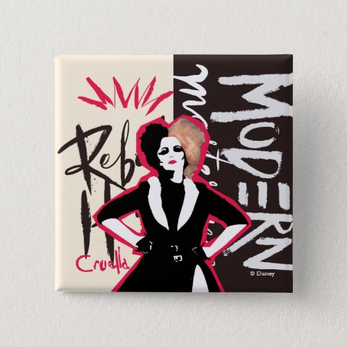 Cruella  Rebel Heart _ Modern Masterpiece Button